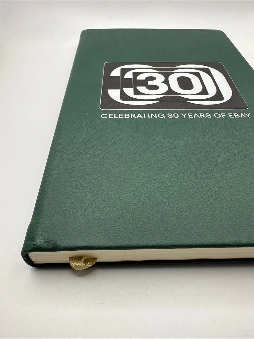 Castelli Green Journal Celebrating 30 Years of eBay Lined Pages Ribbon Bookmark